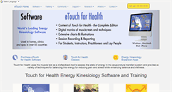 Desktop Screenshot of etouchforhealth.com