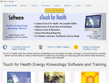 Tablet Screenshot of etouchforhealth.com
